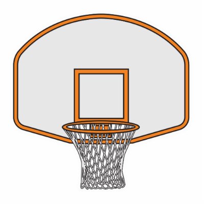 basketball hoop photo cut outs by doonidesigns