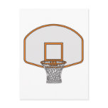basketball hoop postcard