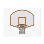 basketball hoop post card