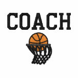 Basketball Hoops Coach Embroidered Shirt