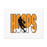 basketball hoops design postcard