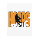 basketball hoops design post card