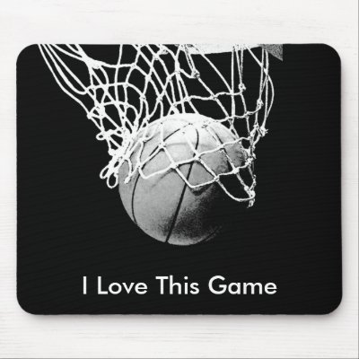 Basketball I Love This Game Mousepads by made_in_atlantis