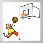 Basketball Kid Print