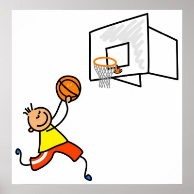 Basketball Kid Print by prawny