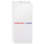 basketball legend icon rack card template
