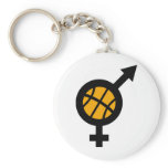 basketball male female icon key chain