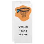 basketball net customized rack card