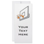 basketball net shot vector design personalised rack card