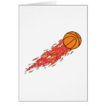 basketball on fire card