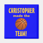 Basketball Personalised Magnet