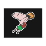 basketball pig postcards