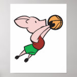 basketball pig posters