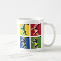 Basketball player coffee mug