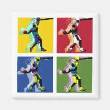 Basketball player fridge magnets
