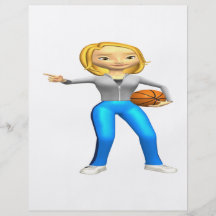 Basketball Player Full Color Flyer