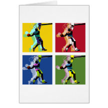 Basketball player greeting cards