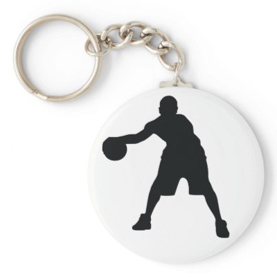 Basketball Player Key Chain by VectorGraphics
