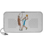 basketball players blocking design travelling speaker