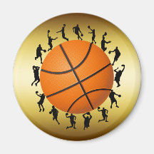 BASKETBALL PLAYERS DESIGN MAGNETS