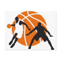 basketball postkarten