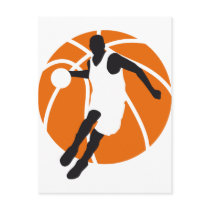 basketball postkarte