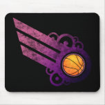Basketball Retro Stripe Pink Mousepad