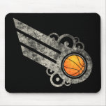 Basketball Retro Stripe Tan Mousepad