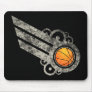 Basketball Retro Stripe Tan Mousepad