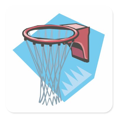 Basketball Rim Square Sticker by SportsArena