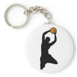 basketball silhouette keychains