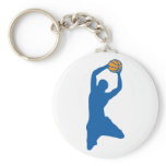 basketball silhouette keychains