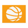 basketball silhouette postcards
