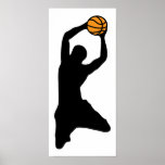 basketball silhouette posters