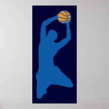 basketball silhouette poster