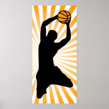 basketball silhouette posters