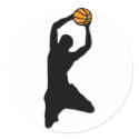 basketball silhouette stickers
