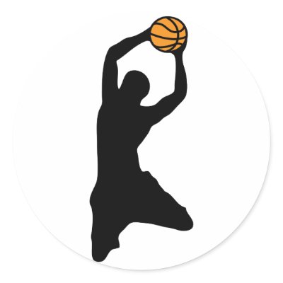 basketball silhouette sticker by asyrum
