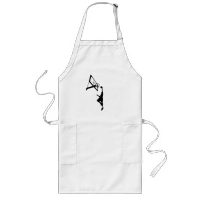Basketball Slam Dunk Silhouette Apron by graficallyminded