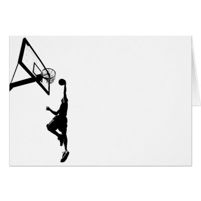 Basketball Slam Dunk Silhouette by graficallyminded