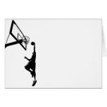 Basketball Slam Dunk Silhouette cards