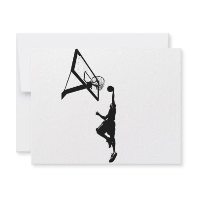 Basketball Slam Dunk Silhouette by graficallyminded