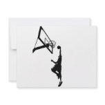 Basketball Slam Dunk Silhouette invitations