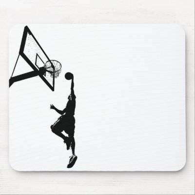 Basketball Slam Dunk Silhouette by graficallyminded