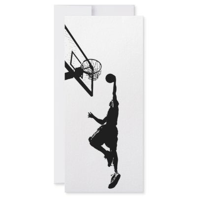 Basketball Slam Dunk Silhouette by graficallyminded