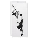 Basketball Slam Dunk Silhouette rack cards