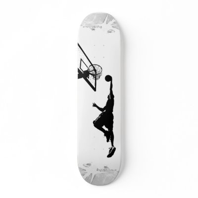 Basketball Slam Dunk Silhouette by graficallyminded