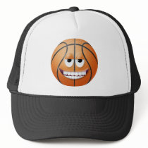 Basketball Smiley Face 2 Trucker Hat
