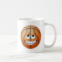 Basketball Smiley Face 2 Mugs