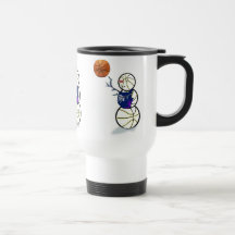 Basketball Snowman Christmas Mugs
